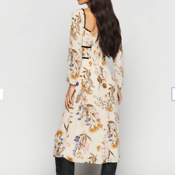 NWT Reformation Pennie Dress in Frolic - Picture 2 of 7